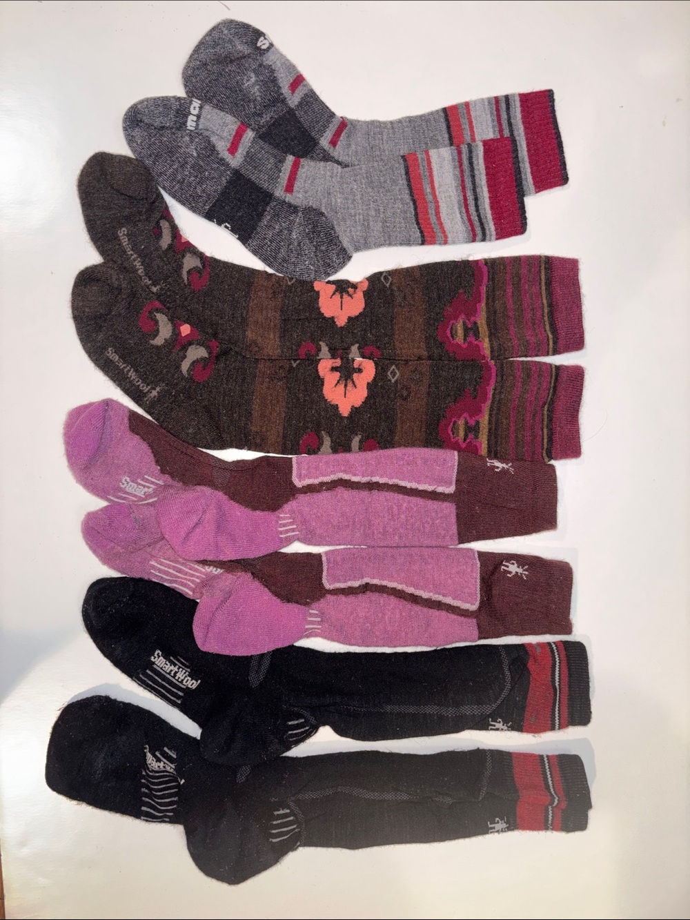 Smartwool Mixed-Color Crew Socks Pack — 4 Pack